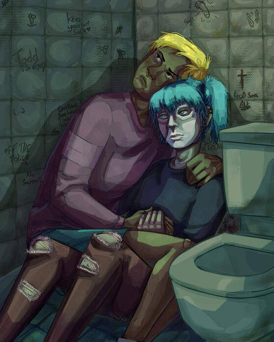 Sal Comforting Travis