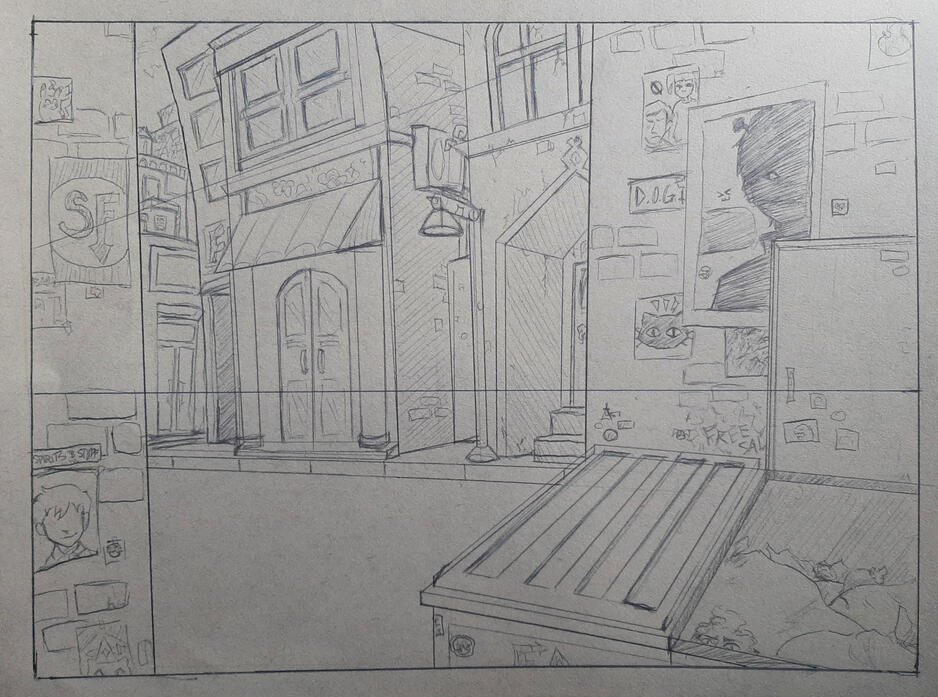 Peering From an Alleyway